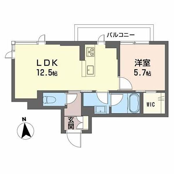 プレミアス松木町 201｜福島県福島市松木町(賃貸マンション1LDK・2階・43.35㎡)の写真 その2