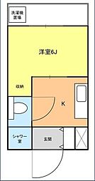 ロジュマン上荻 ワンルームの間取図画像