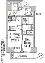 テラス高田馬場ウエスト 105 ｜ 東京都新宿区高田馬場４丁目40-29（賃貸マンション1DK・1階・31.27㎡） その2