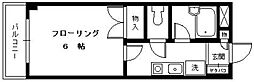 サニースポット 1Kの間取図画像