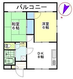 間取図画像 2DK