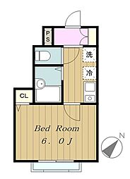 ソフィアエムズ 1Kの間取図画像