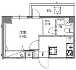 東京メトロ東西線 行徳駅 徒歩5分の賃貸マンション 2階1Kの間取り