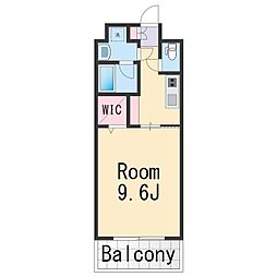 南海線 和歌山市駅 徒歩3分の賃貸マンション 3階1Kの間取り
