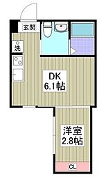 メゾンパッタ 1DKの間取図画像
