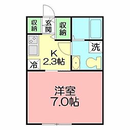 間取図画像 1K