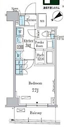 パークアクシス押上・隅田公園 10階1Kの間取り