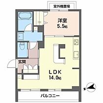 モンレーヴ本町 A0301 ｜ 福岡県久留米市本町16-25（賃貸マンション1LDK・3階・46.26㎡） その2