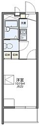 レオパレスラビドールIII 1階1Kの間取り