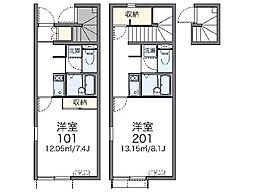 レオネクスト南町田第2 1Kの間取図画像