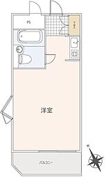 ハイシティ学芸大学第3 ワンルームの間取図画像