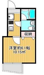 ザリッツ王子駅前 1Kの間取図画像