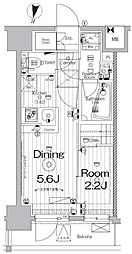 makes新中野ASYLCOURT 1DKの間取図画像
