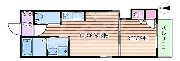 FDS吹田I番館 ｜大阪府吹田市内本町３丁目(賃貸アパート1LDK・1階・29.02㎡)の写真 その2