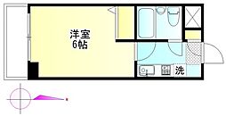 グレーパレス中野 1階1Kの間取り