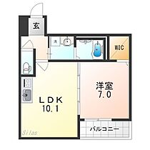 大阪府大阪市住吉区遠里小野５丁目（賃貸アパート1LDK・1階・40.08㎡） その2