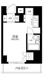 テラッサ・エスト ワンルームの間取図画像