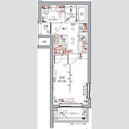 CREVISTA板橋志村 1Kの間取図画像