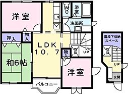 コーポ中谷戸III 2階/-