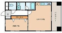 ザ・グランド・アルビオン 1LDKの間取図画像