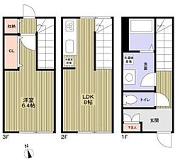 ＭＯＫＴＥＲＲＡＣＥ西大宮 Ａ棟 3階1LDKの間取り