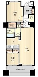 HF銀座レジデンスEAST 2LDKの間取図画像
