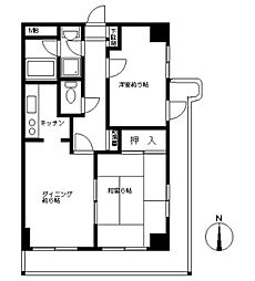 エイム平間 2Kの間取図画像