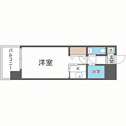 エステート・モア天神STUDIO 1Kの間取図画像