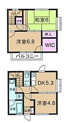 サン・リバー川越 3DKの間取図画像