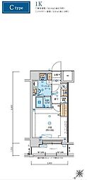 LIVCITY横濱ヒルサイドテラス 1Kの間取図画像