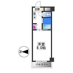 アベニューリップル長田Part2 1Kの間取図画像