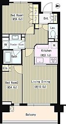 パークホームズ成増マークレジデンス 1階2LDKの間取り