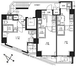 エスレジデンス池袋ノルテ 6階1Kの間取り