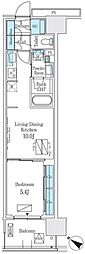 ロイヤルパークス有明 1LDKの間取図画像
