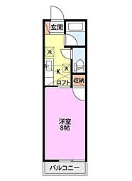 間取図画像 1K