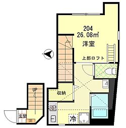 オーガスタコート板橋本町 1Kの間取図画像