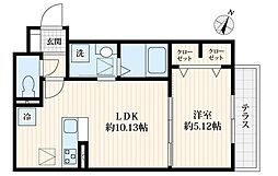 Grandel 1LDKの間取図画像