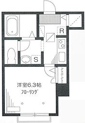 マグノリア 1階1Kの間取り