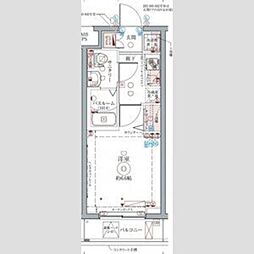 CREVISTA立石 1Kの間取図画像