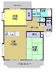 間取図画像 2LDK