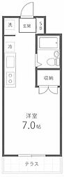 K.Tサトウ ワンルームの間取図画像