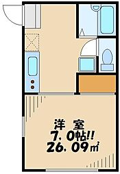 ファミールＫ 2階2Kの間取り