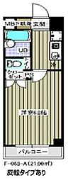レジディア木場 1Kの間取図画像