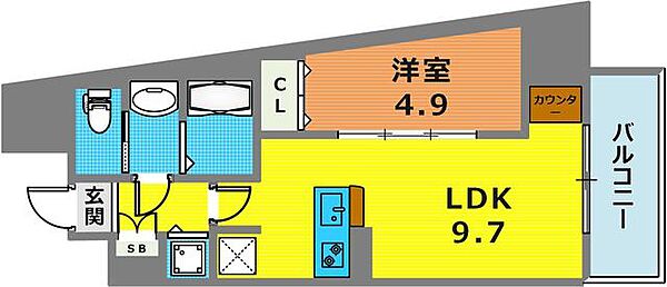 ファーストフィオーレ神戸ハーバーランド 802｜兵庫県神戸市中央区元町通７丁目(賃貸マンション1LDK・8階・35.41㎡)の写真 その2