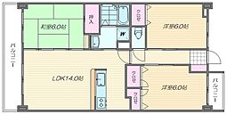 アメニティヒルズ98 3LDKの間取図画像