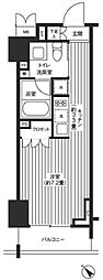 レジディア渋谷 1Kの間取図画像