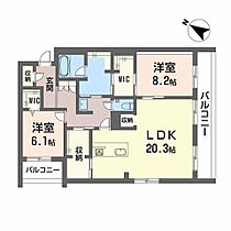 ベレオ西新町 201 ｜ 徳島県徳島市西新町１丁目14（賃貸マンション2LDK・2階・97.28㎡） その2