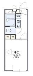 レオパレスフォレット 1Kの間取図画像