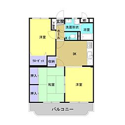 ユーミーいちまる3 3DKの間取図画像