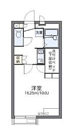 レオネクストセントラルヒルズ6 1Kの間取図画像